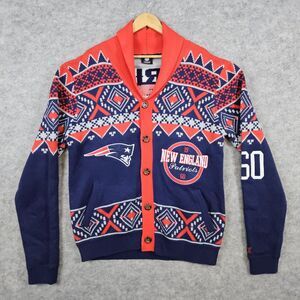 NFL Team Apparel‎ Women's New England Patriots Cardigan Sweater Size L Football